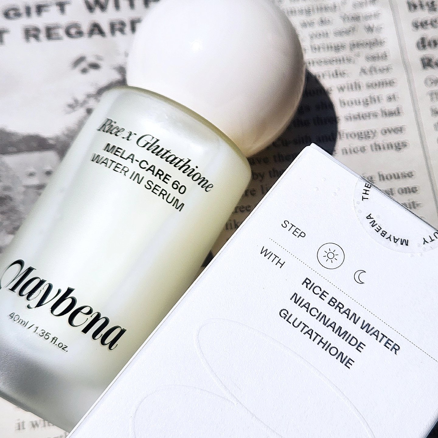 ライスX グルタチオン メラケアー60 ウォーターインセラム/MAYBENA/美容液を使ったクチコミ（2枚目）