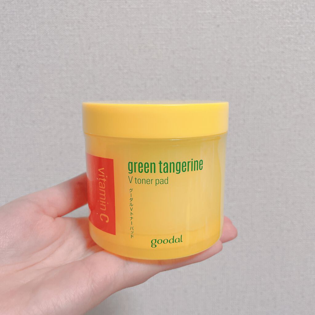 グリーンタンジェリン ビタCダークスポットケアパッド/goodal/トナーパッドを使ったクチコミ（1枚目）