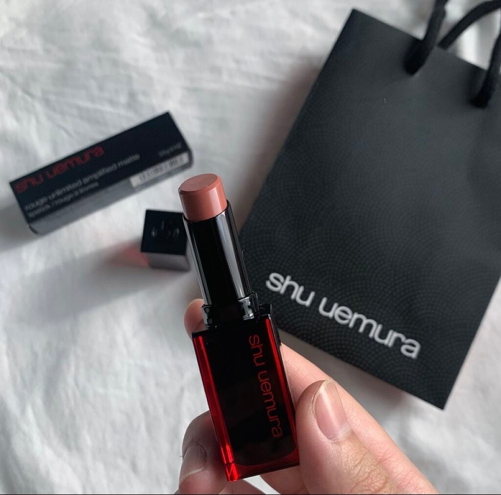 ルージュ アンリミテッド マット/shu uemura/口紅を使ったクチコミ(1枚目)