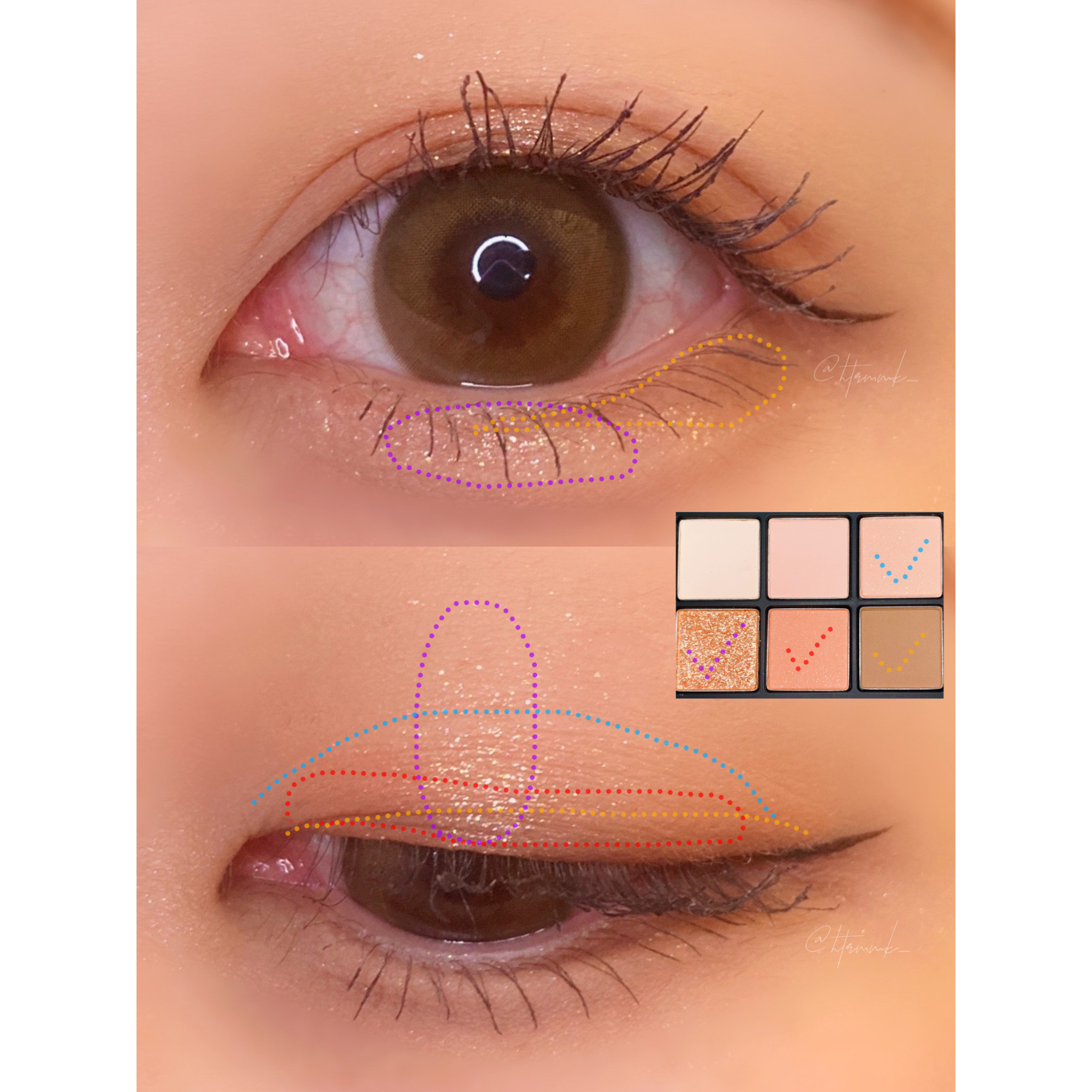 ブラーフィニシュシャドウパレット/Dinto/アイシャドウパレットを使ったクチコミ（3枚目）