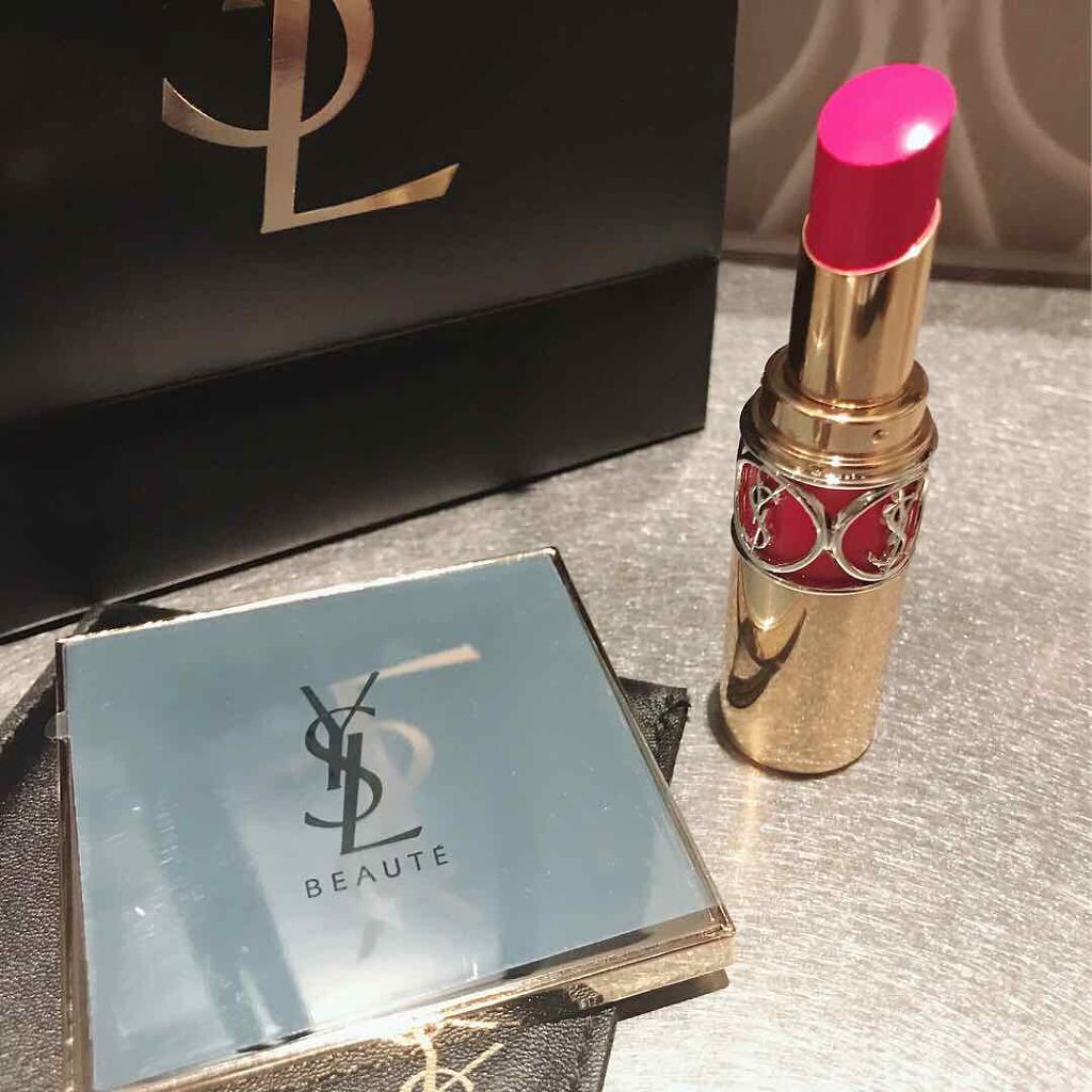 ルージュ ヴォリュプテ シャイン/YVES SAINT LAURENT BEAUTE/口紅を使ったクチコミ（1枚目）