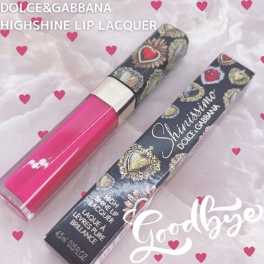 DOLCE&GABBANA BEAUTY シャイニッシモ ハイシャインリップラッカーのクチコミ「.
⋆⸜ 2022年年末で撤退🥺ドルガバビューティー💄⸝⋆　

❤︎︎** ** ︎︎** *.....」（1枚目）