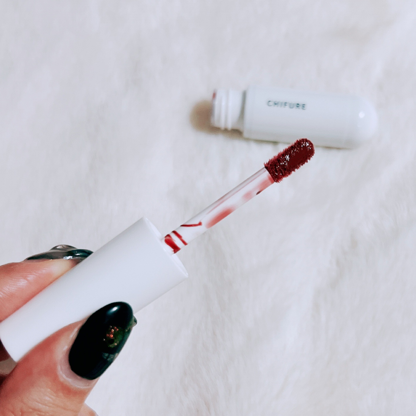 ティント リップ ジェル 282 ローズ系/ちふれ/リップティントを使ったクチコミ（2枚目）