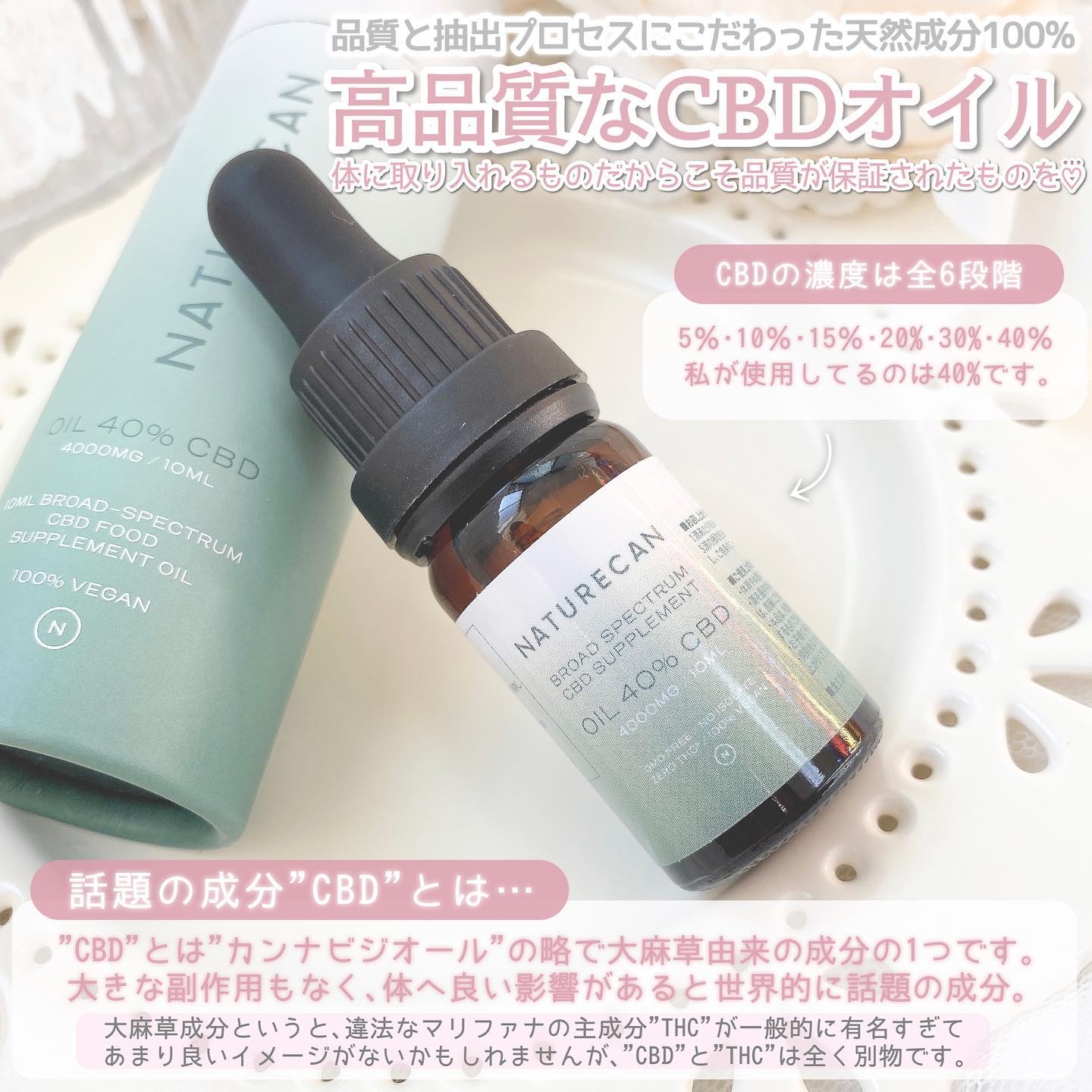 試してみた】40% CBDオイル NATURECANのリアルな口コミ・レビュー | LIPS