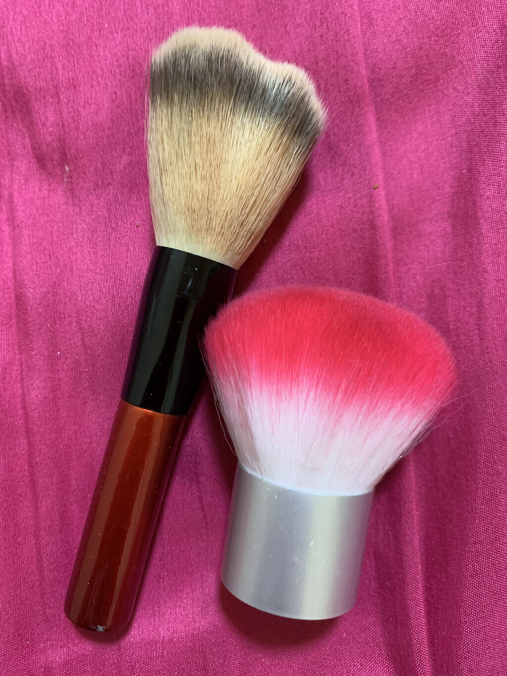 春姫 カブキフェイスブラシ/DAISO/メイクブラシを使ったクチコミ（1枚目）