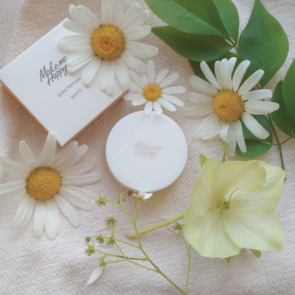 メイクミーハッピー ソリッドパフューム WHITE/キャンメイク/練り香水を使ったクチコミ(1枚目)
