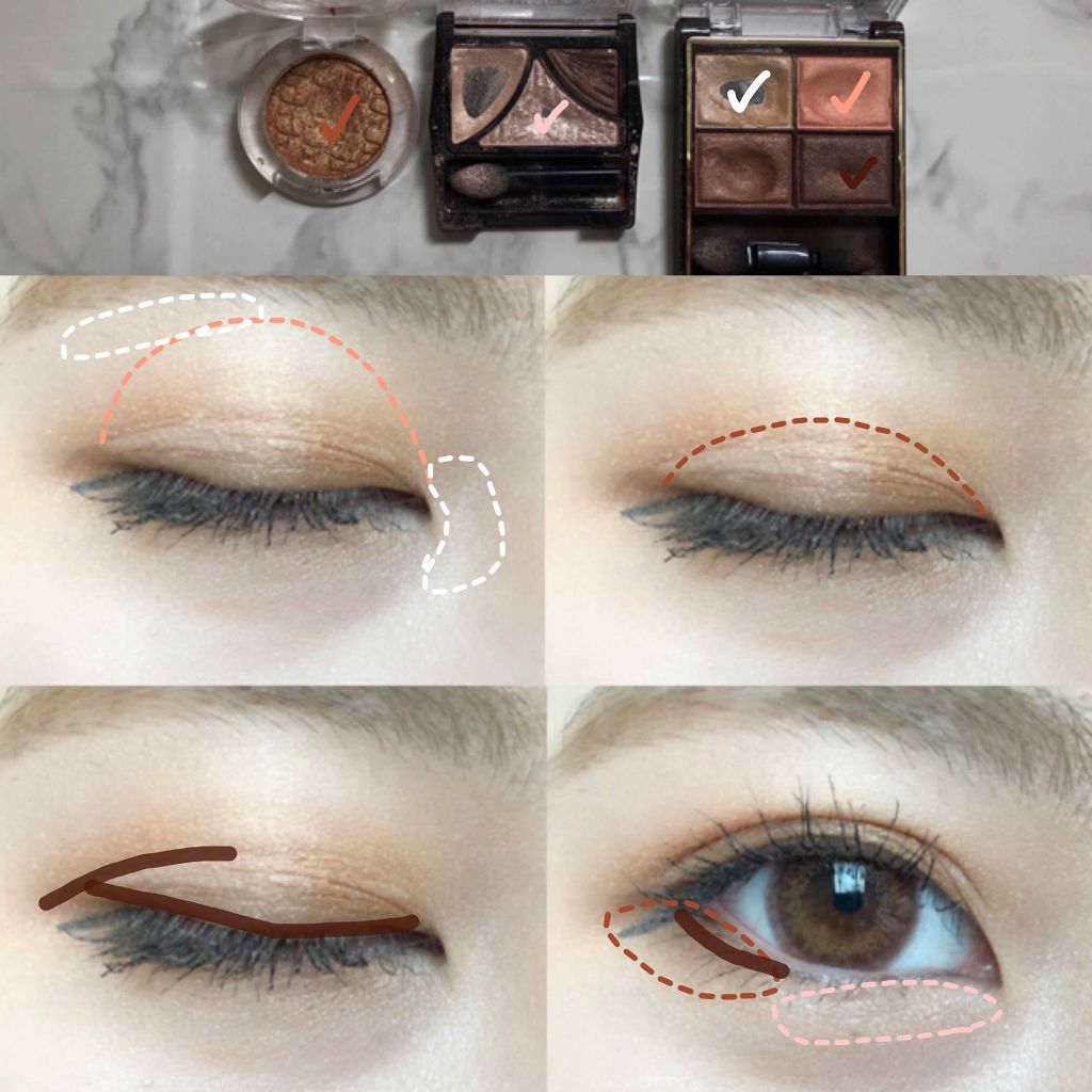 ルックアット マイアイ カフェ/ETUDE/単色アイシャドウを使ったクチコミ（2枚目）