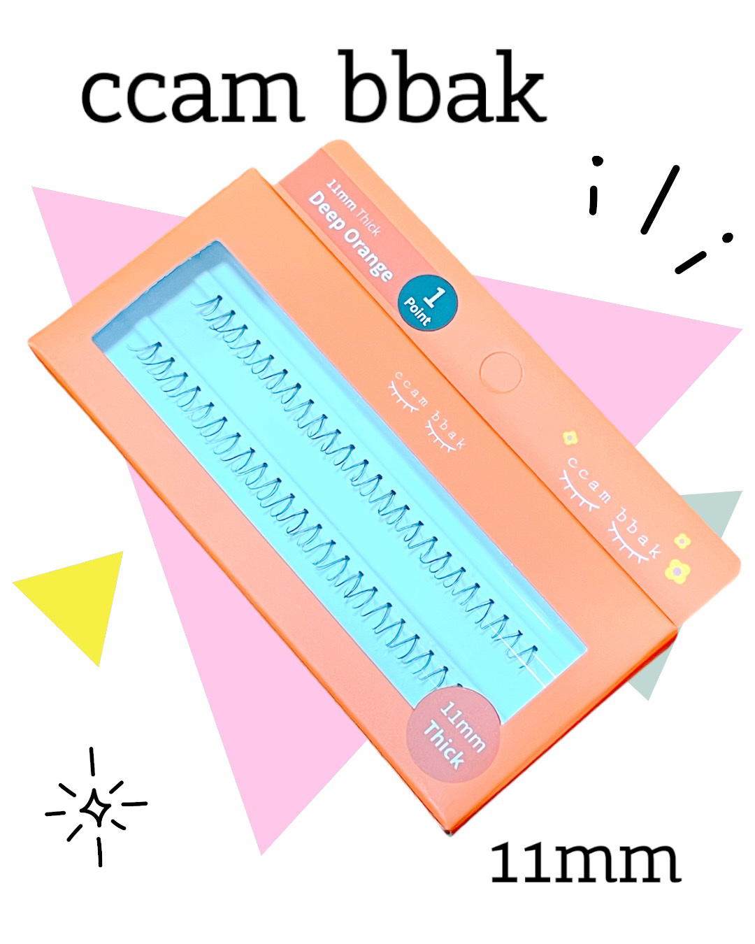 CCAM BBAK 部分用つけまつげ Deep Orange/CCAM BBAK/つけまつげを使ったクチコミ（3枚目）