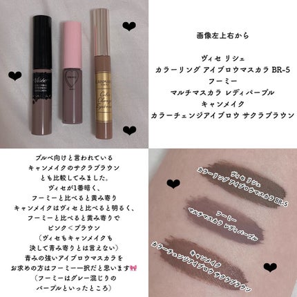 カラーチェンジアイブロウ/キャンメイク/眉マスカラを使ったクチコミ(2枚目)