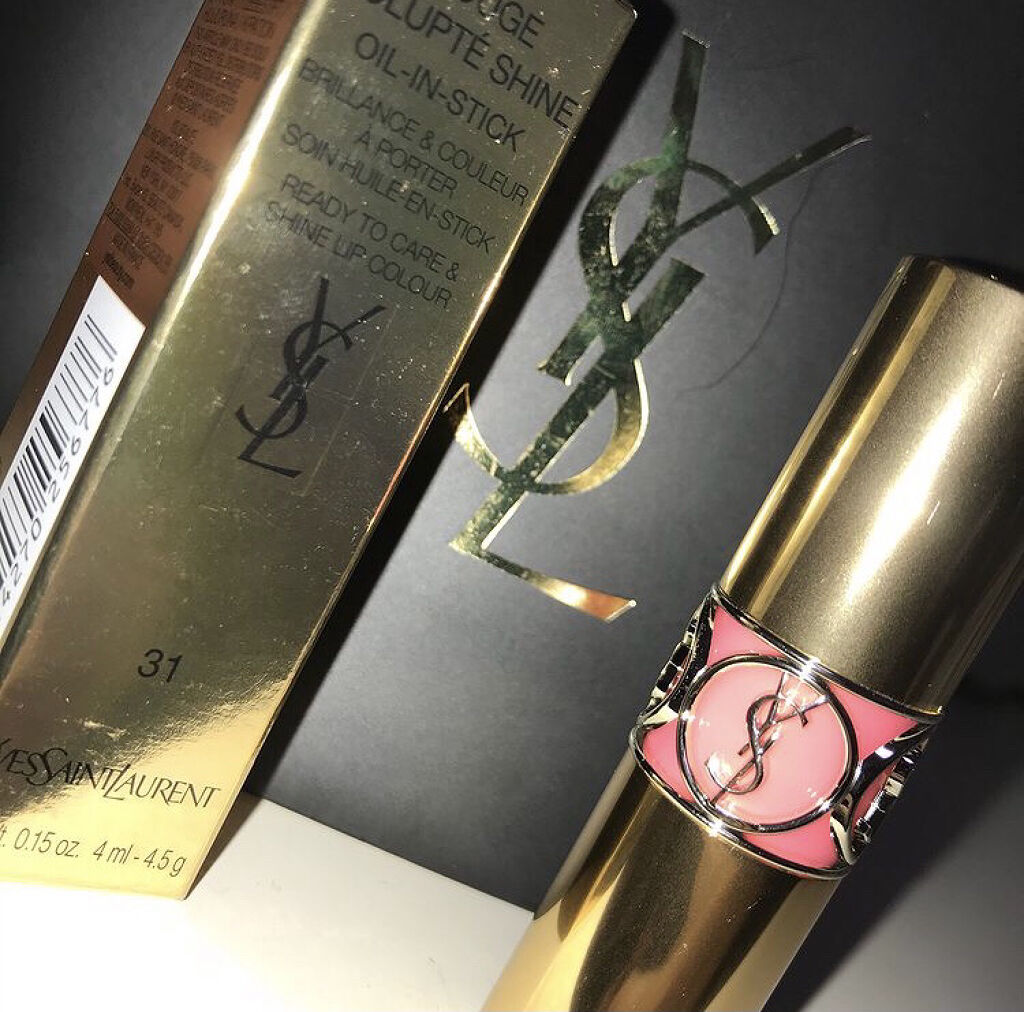 ルージュ ヴォリュプテ シャイン/YVES SAINT LAURENT BEAUTE/口紅を使ったクチコミ（2枚目）