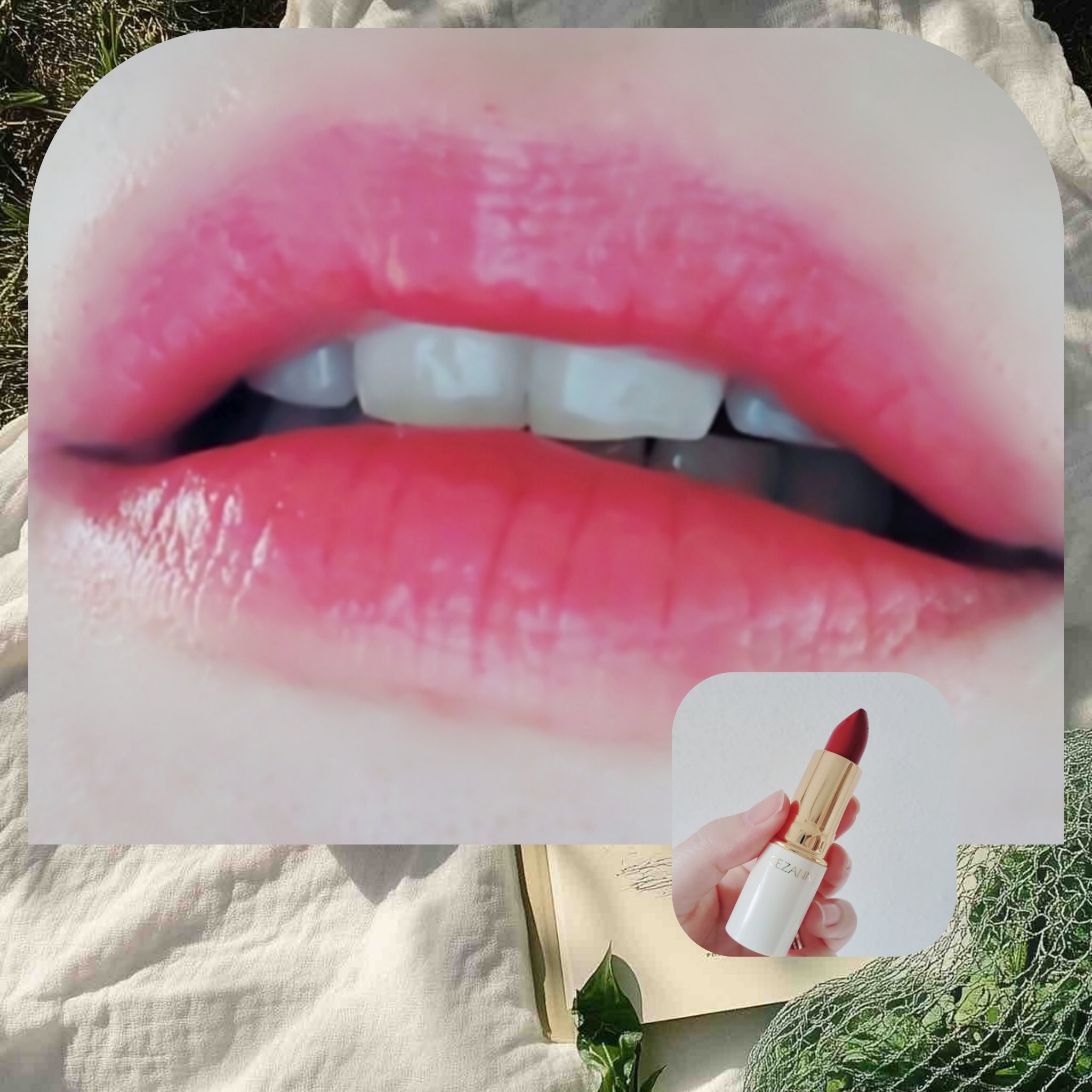 ラスティング リップカラーN 407 レッド系/CEZANNE/口紅を使ったクチコミ（1枚目）