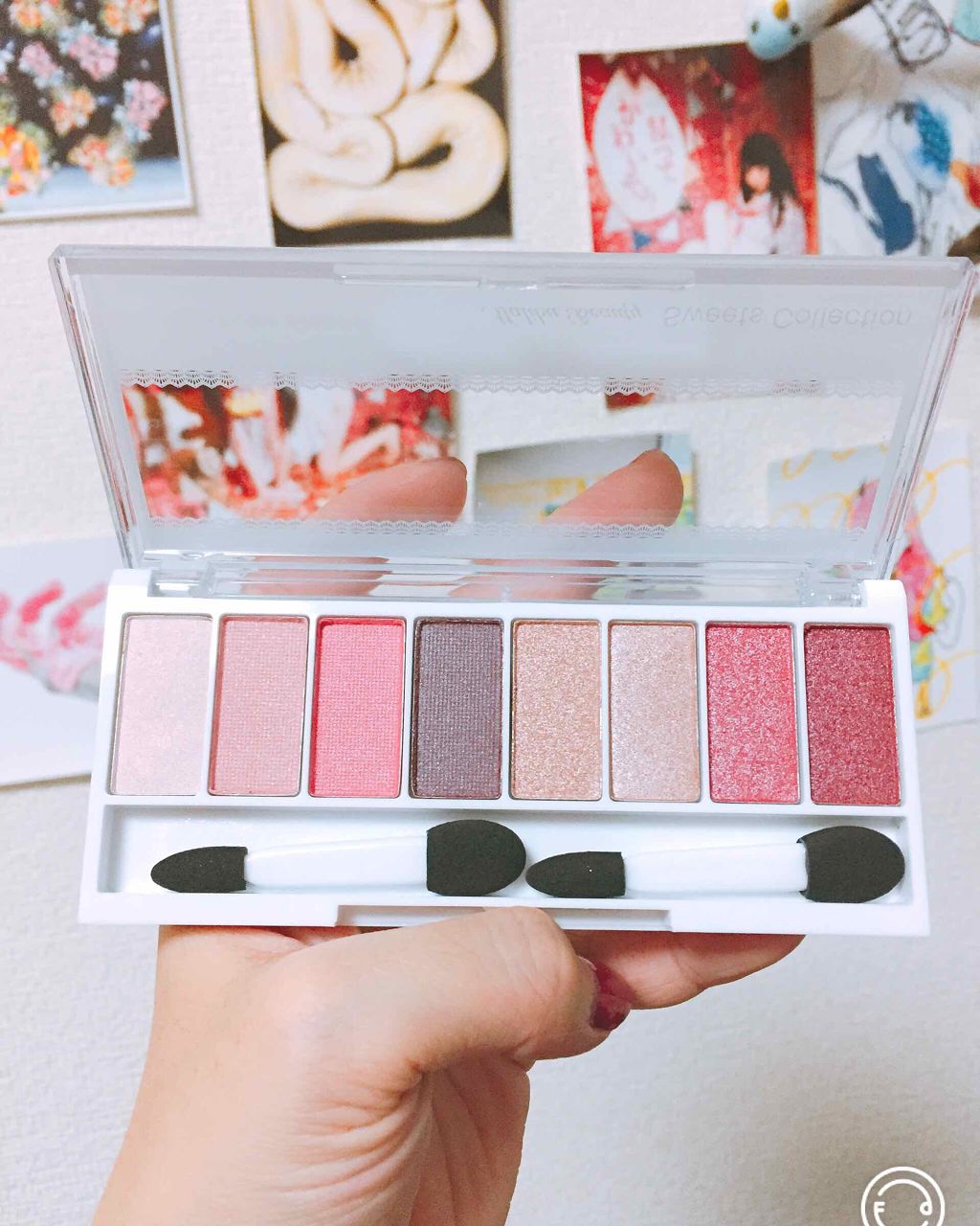 スイーツコレクション/マリブビューティー/アイシャドウパレットを使ったクチコミ(2枚目)