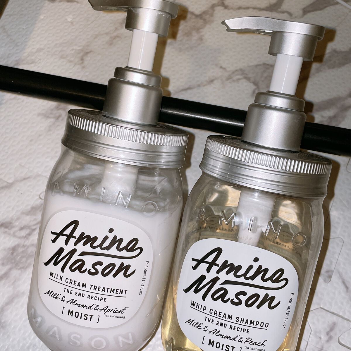 アミノメイソン ディープモイスト ホイップクリーム シャンプー/ミルククリーム ヘアトリートメント/アミノメイソン/市販シャンプーを使ったクチコミ(1枚目)