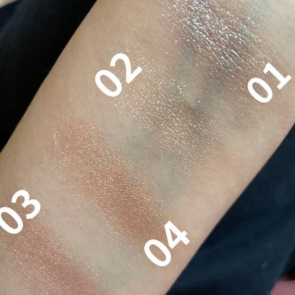 オーラデュウ プリズム 02 Solar/SHISEIDO/単色アイシャドウを使ったクチコミ(3枚目)