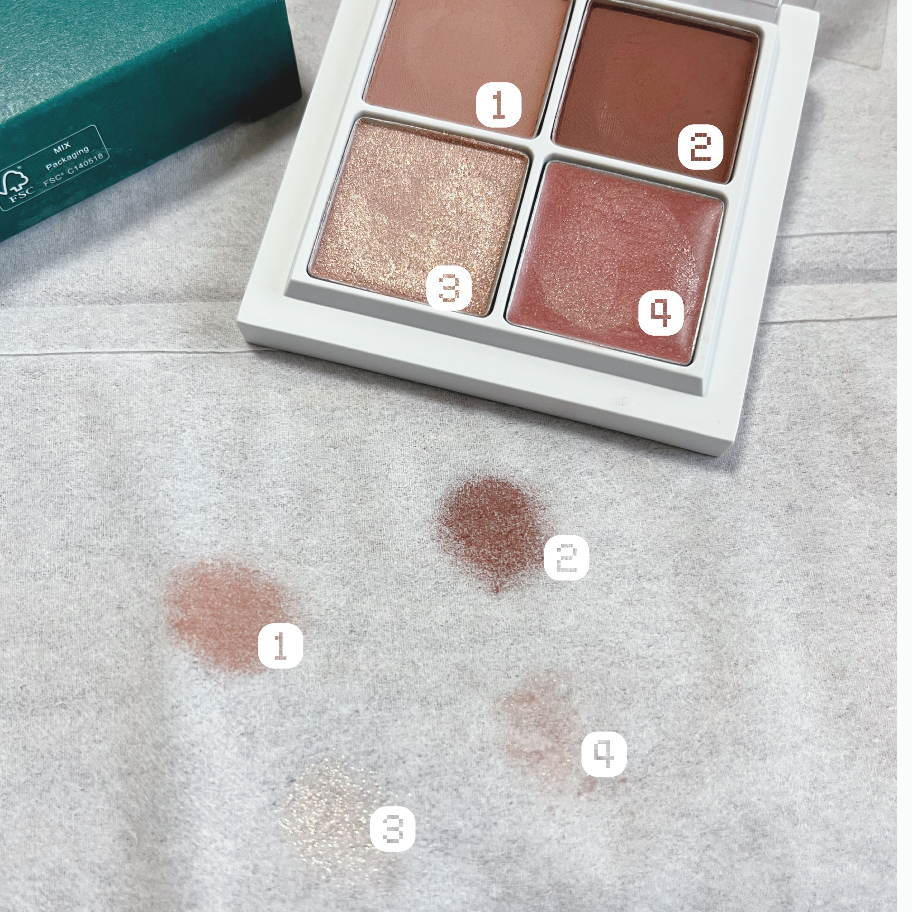 THE アイパレR/b idol/アイシャドウパレットを使ったクチコミ（2枚目）