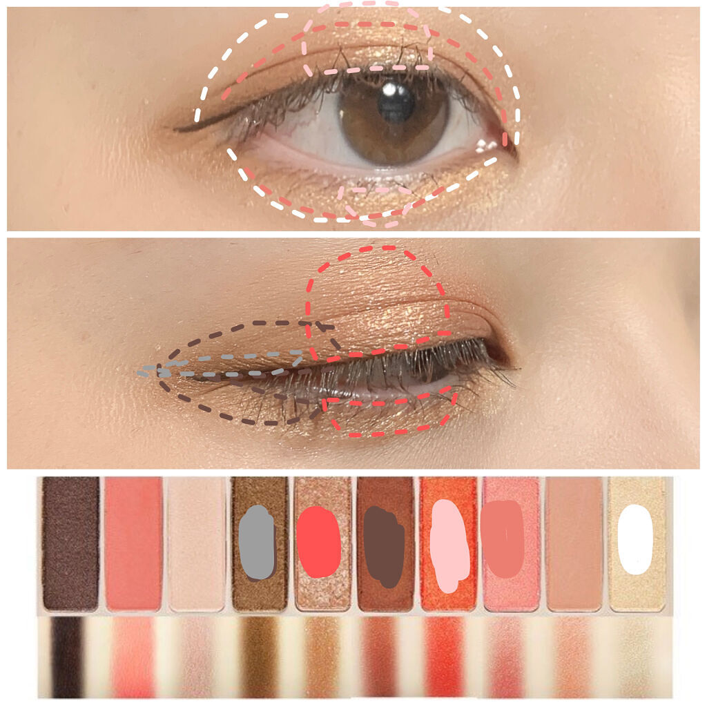 プレイカラー アイシャドウ/ETUDE/アイシャドウパレットを使ったクチコミ（2枚目）