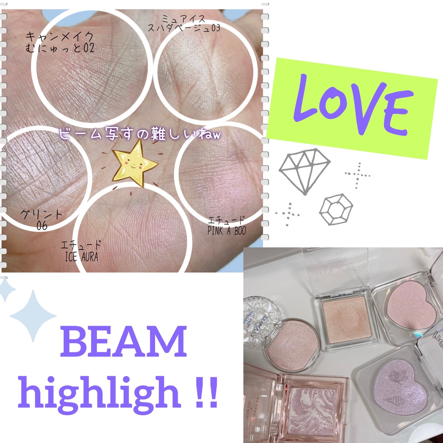 むにゅっとハイライター/キャンメイク/クリームハイライトを使ったクチコミ(1枚目)