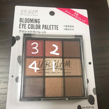 UR GLAM　BLOOMING EYE COLOR PALETTE/U R GLAM/パウダーアイシャドウを使ったクチコミ（2枚目）