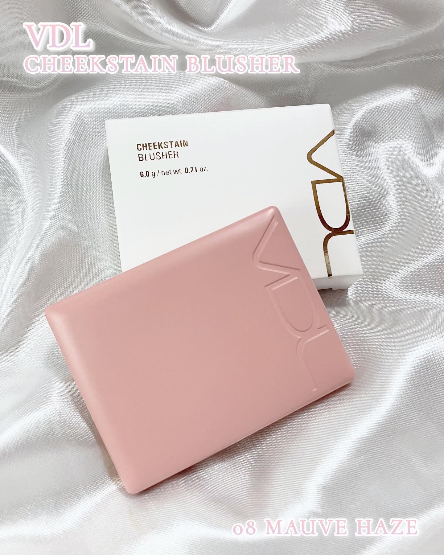 チークステイン ブラッシャー 08 モーブ ヘイズ/VDL/パウダーチークを使ったクチコミ（2枚目）