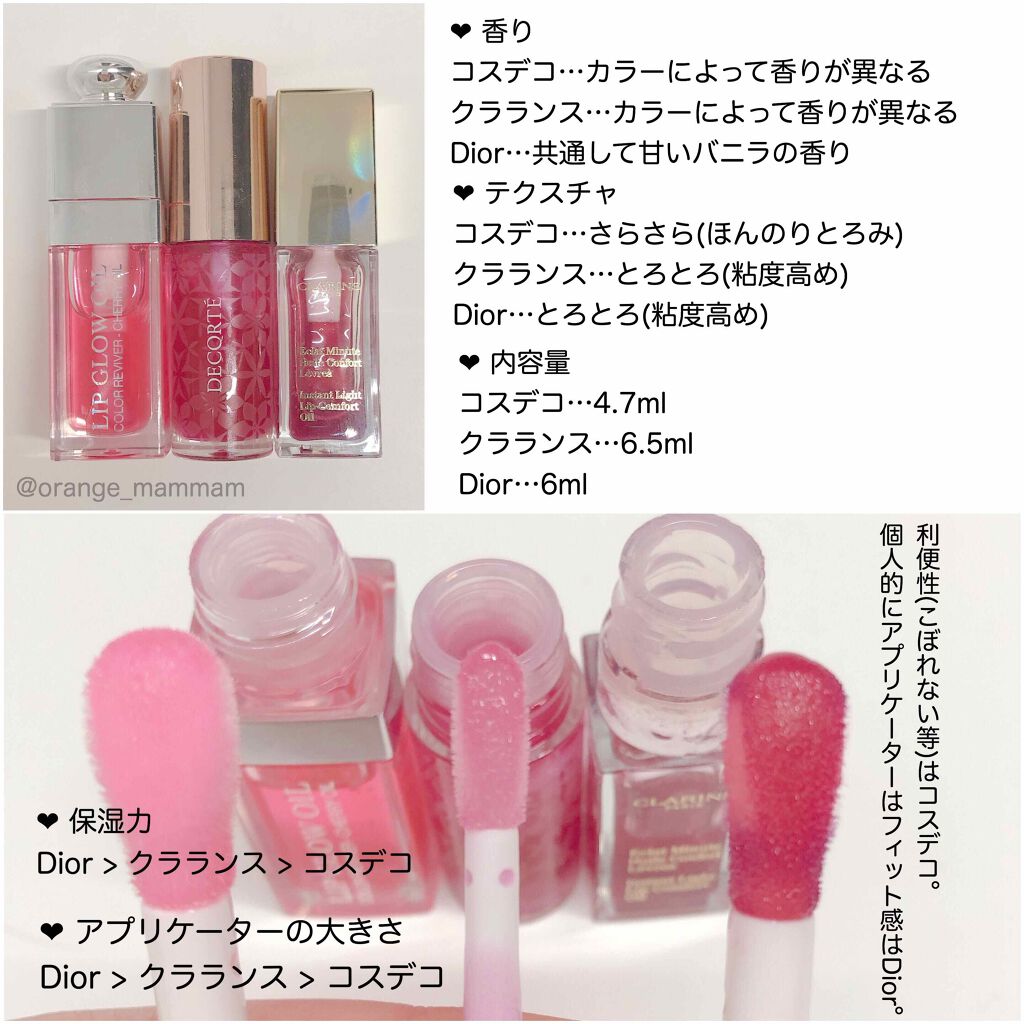 あなたはどっち派？CLARINS・DECORTÉ・Diorの口紅・グロス