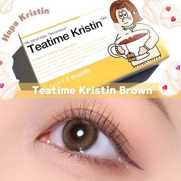 Teatime Kristin/Hapa kristin/カラーコンタクトレンズを使ったクチコミ（1枚目）