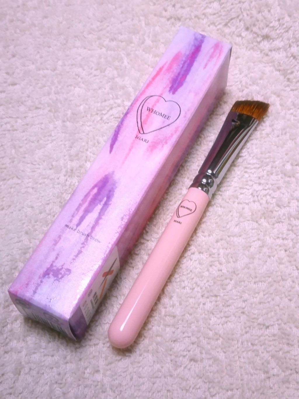 フーミー アイブロウブラシ 熊野筆/WHOMEE/メイクブラシを使ったクチコミ(1枚目)