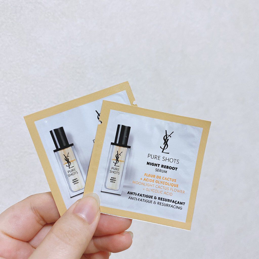 ピュアショット ナイト リチャージセラム/YVES SAINT LAURENT BEAUTE/美容液を使ったクチコミ（3枚目）