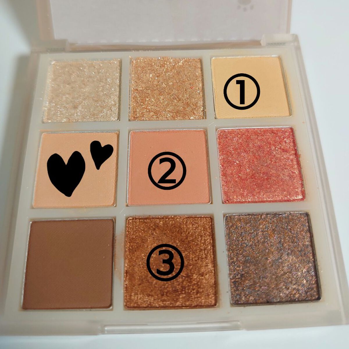 ムジークタイガープレイカラーアイズ/ETUDE/アイシャドウパレットを使ったクチコミ（3枚目）