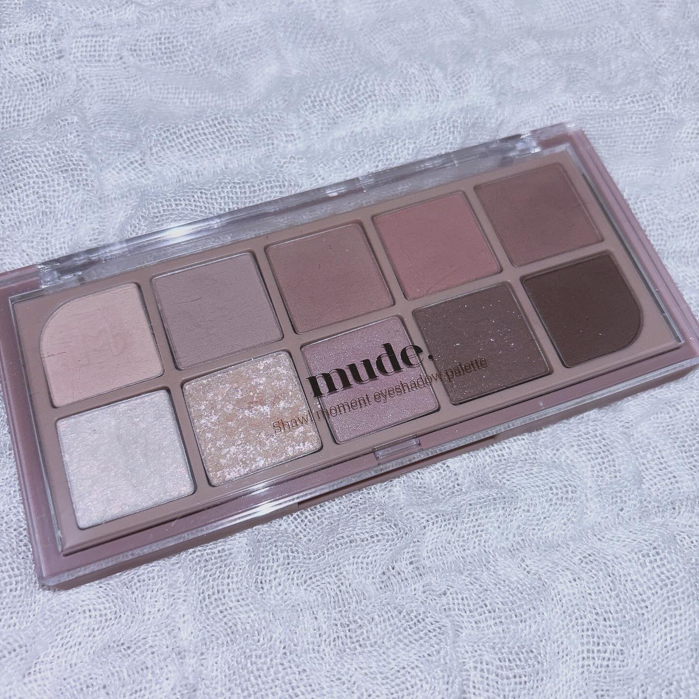 MDショールモーメント アイシャドウパレット 02 ミューズモーメント/mude./アイシャドウパレットを使ったクチコミ（1枚目）