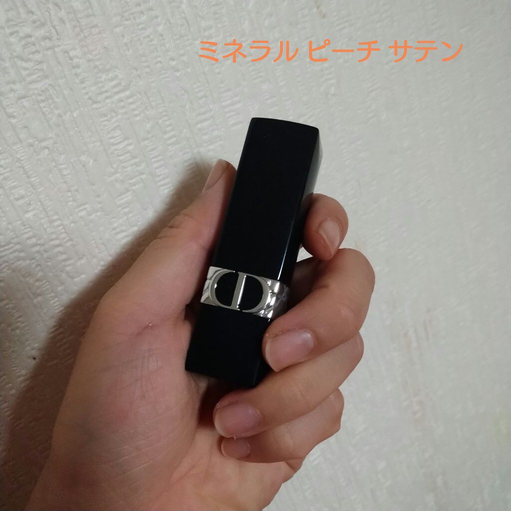 ルージュ ディオール 441 ミネラル ピーチ サテン (スプリング コレクション2022数量限定色)（生産終了）/Dior/口紅を使ったクチコミ（1枚目）