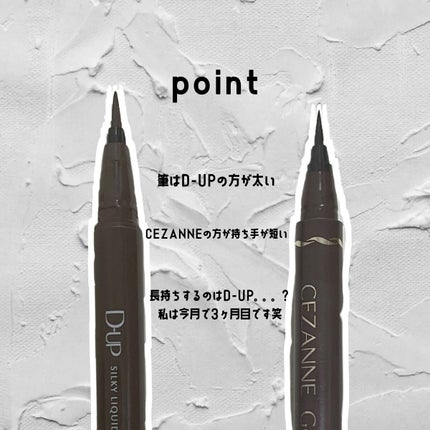 シルキーリキッドアイライナーWP/D-UP/リキッドアイライナーを使ったクチコミ(2枚目)