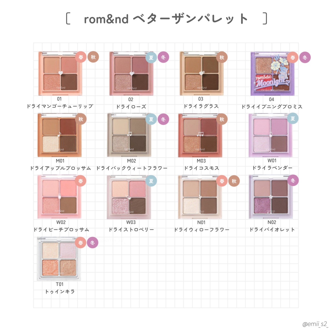 ネオンムーンベターザンアイズ  #01 Dry Mango Tulip/rom&nd/アイシャドウパレットを使ったクチコミ（2枚目）