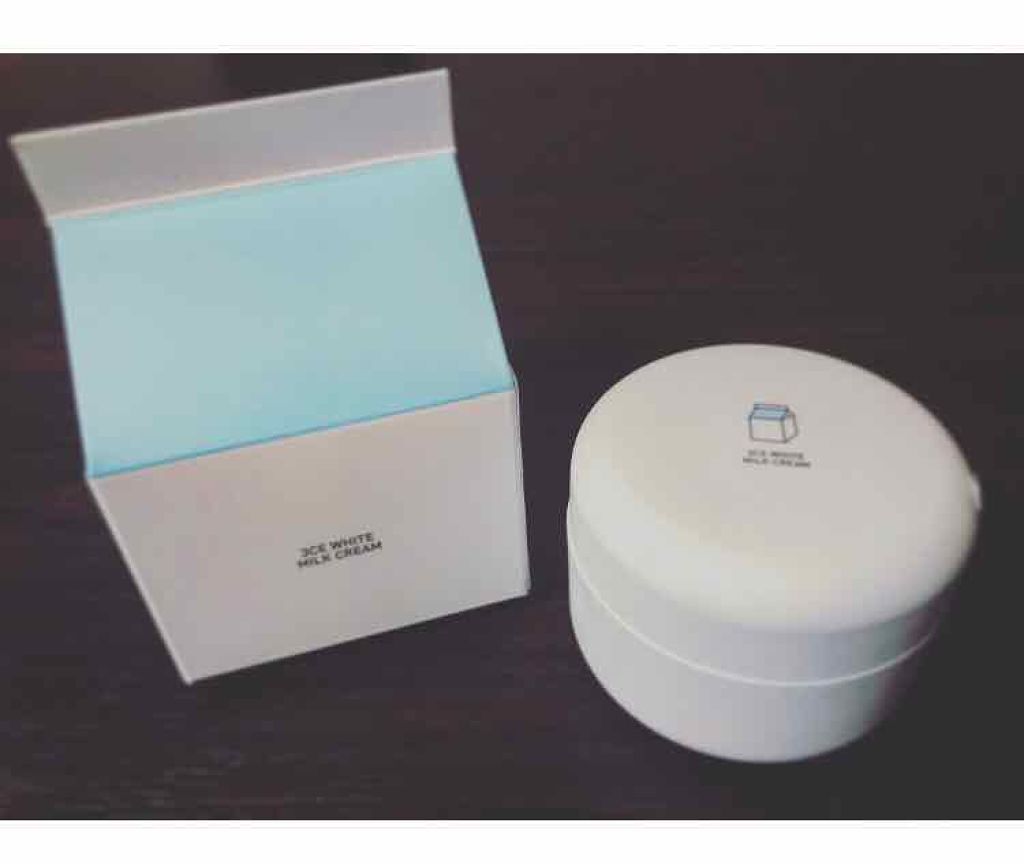 WHITE MILK CREAM/3CE/フェイスクリームを使ったクチコミ（1枚目）