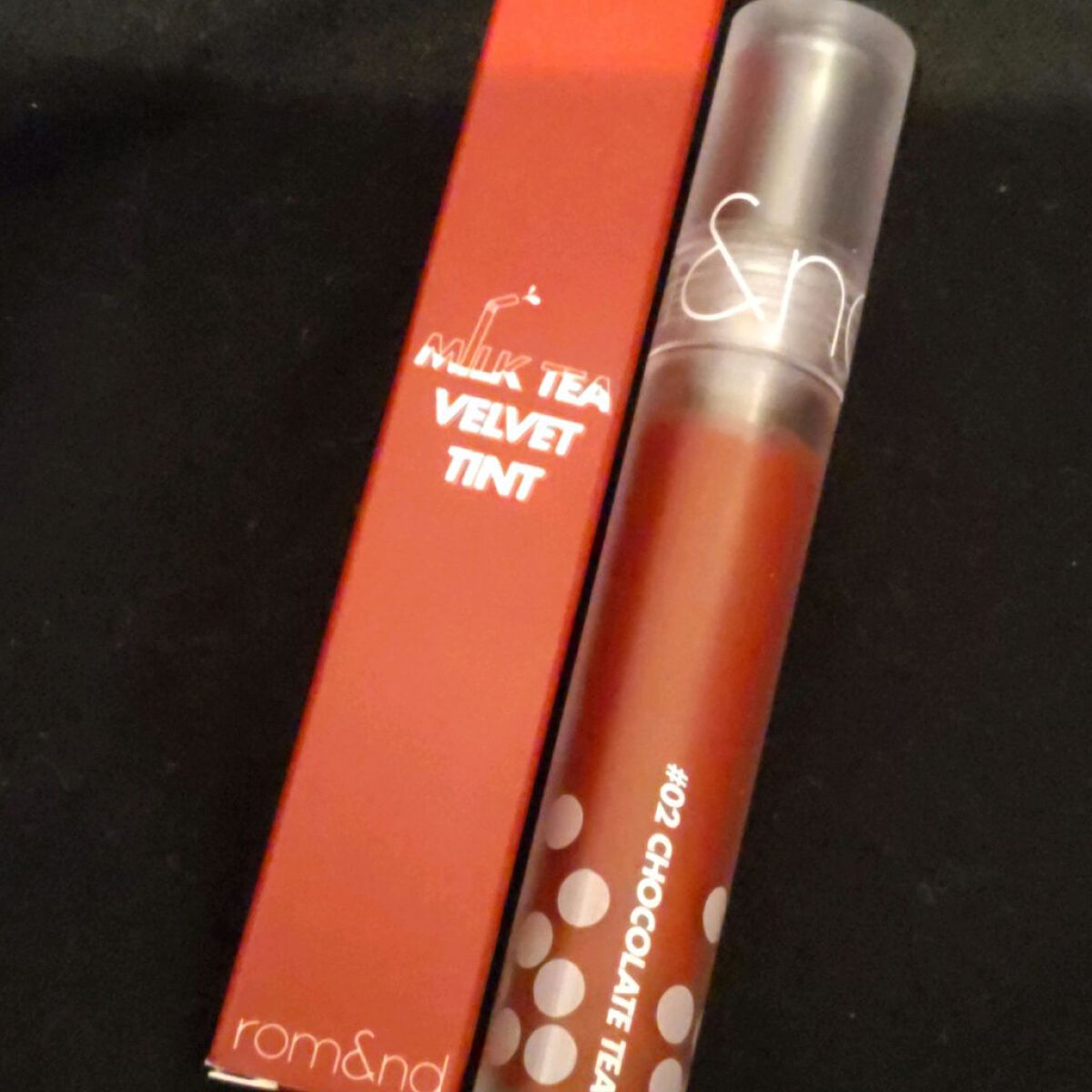 ミルクティーベルベットティント/rom&nd/リップティントを使ったクチコミ（1枚目）