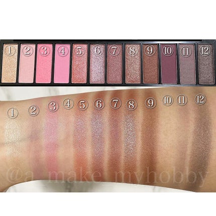 UR GLAM LUXE 12 COLORS EYESHADOW PALLET/U R GLAM/アイシャドウパレットを使ったクチコミ(2枚目)