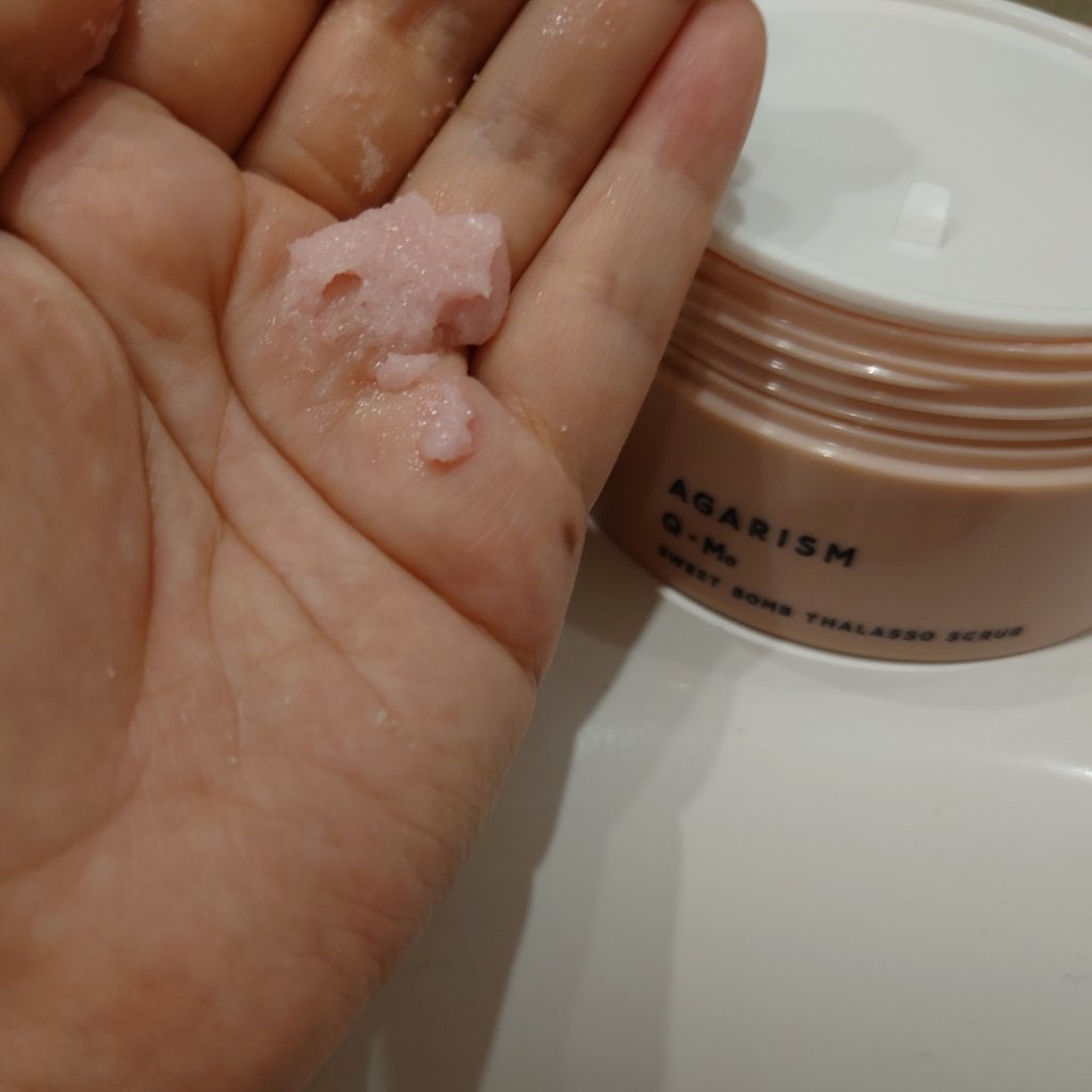 Q+Me スウィート ボム タラソ スクラブ/AGARISM/バスト・ヒップケアを使ったクチコミ(4枚目)