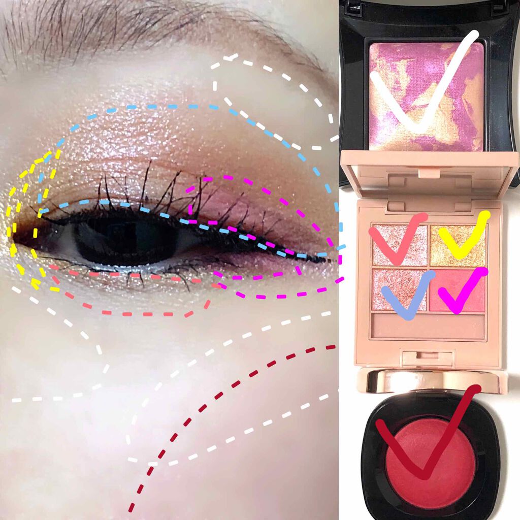 イロアソビ 4色アイパレット/iroasobi/アイシャドウパレットを使ったクチコミ(4枚目)