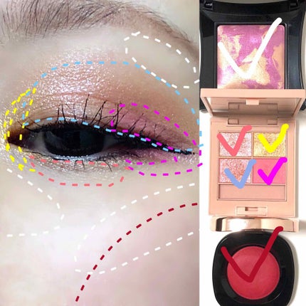 イロアソビ 4色アイパレット/iroasobi/アイシャドウパレットを使ったクチコミ(4枚目)