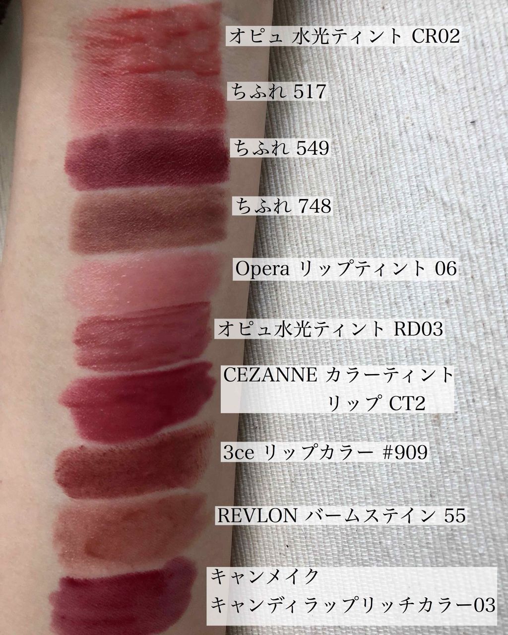 カラーティントリップ/CEZANNE/リップティントを使ったクチコミ（3枚目）
