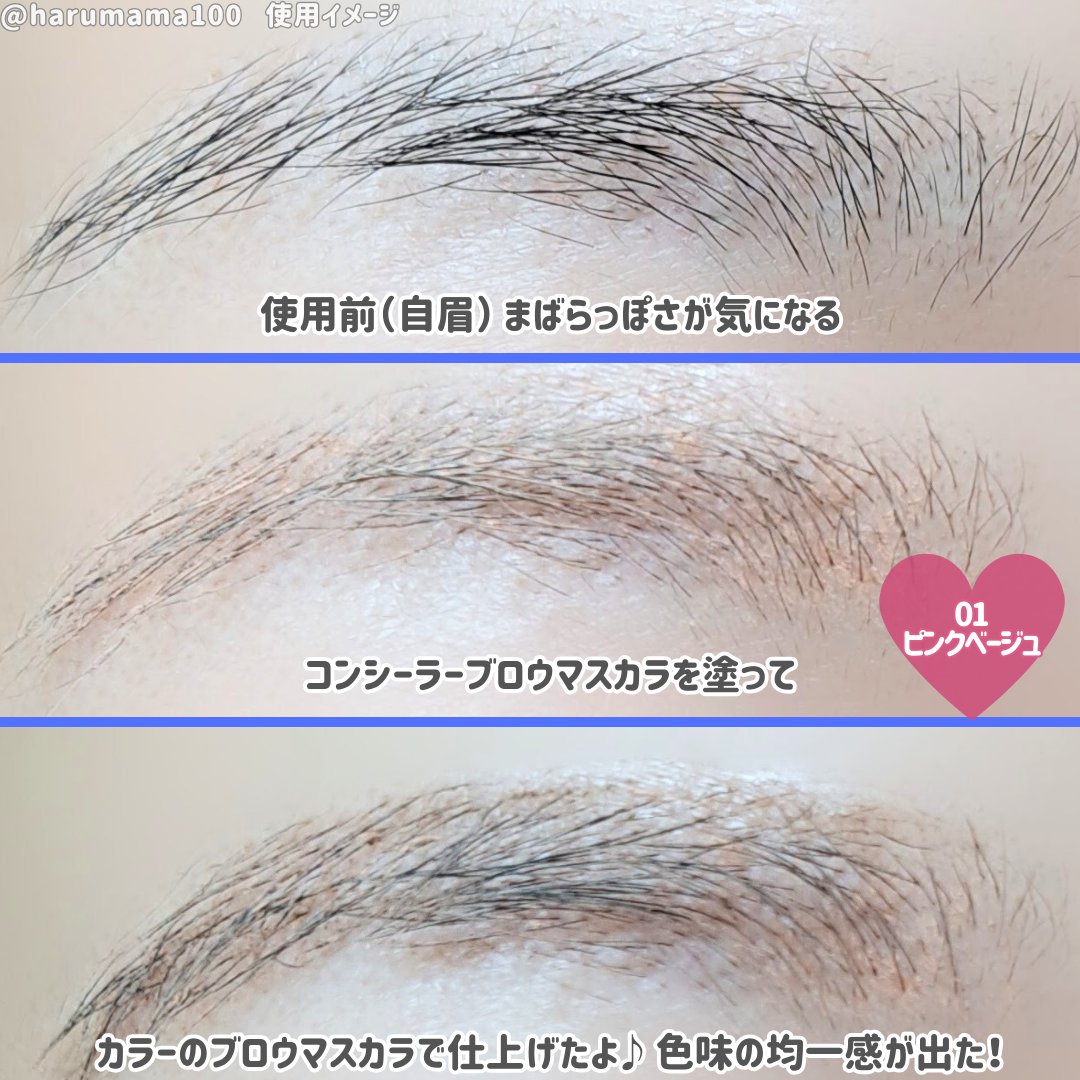 コンシーラーブロウマスカラ/キャンメイク/その他アイブロウを使ったクチコミ（3枚目）