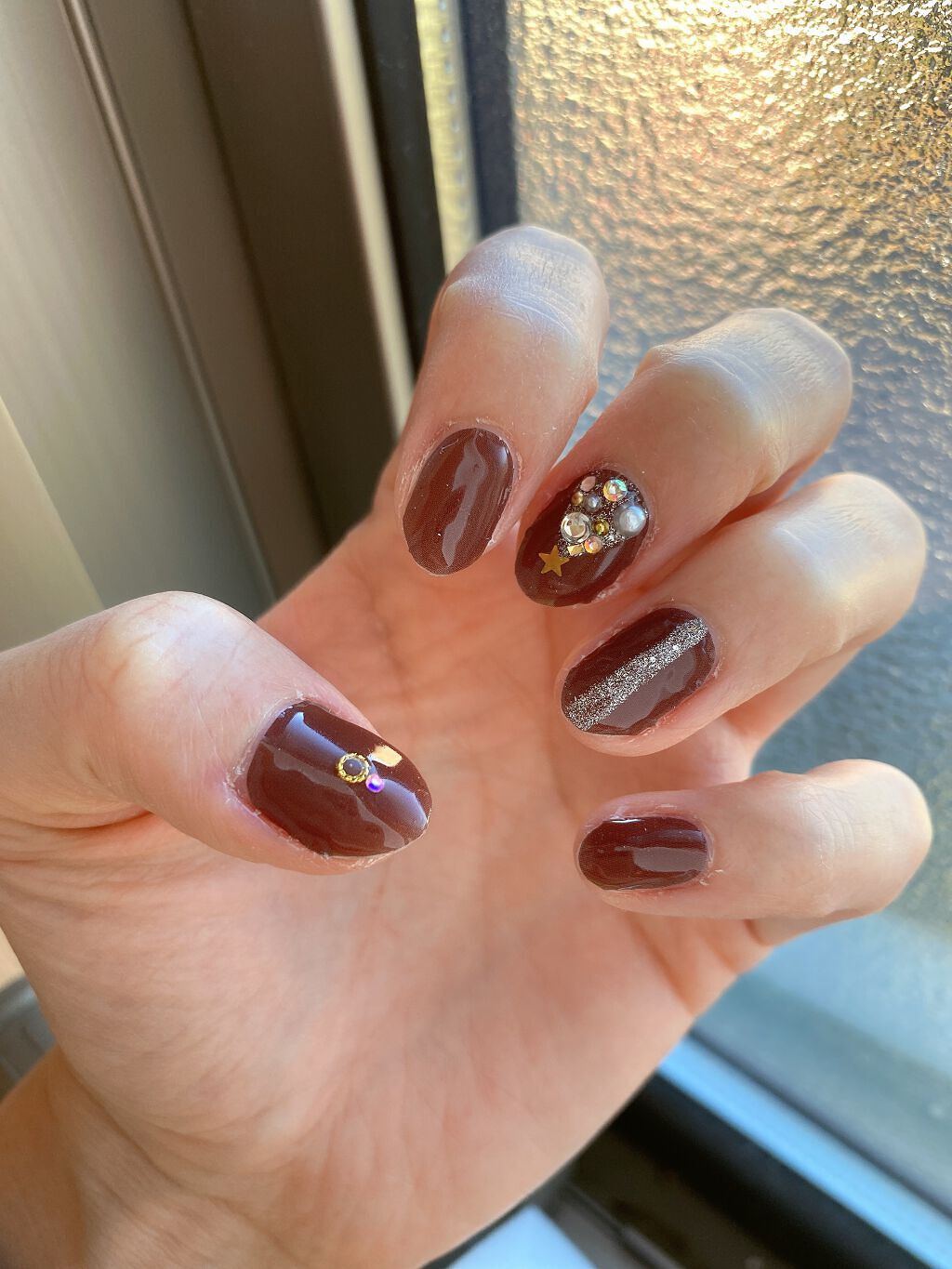 ジェルネイルシール/DAISO/ネイルシールを使ったクチコミ（1枚目）