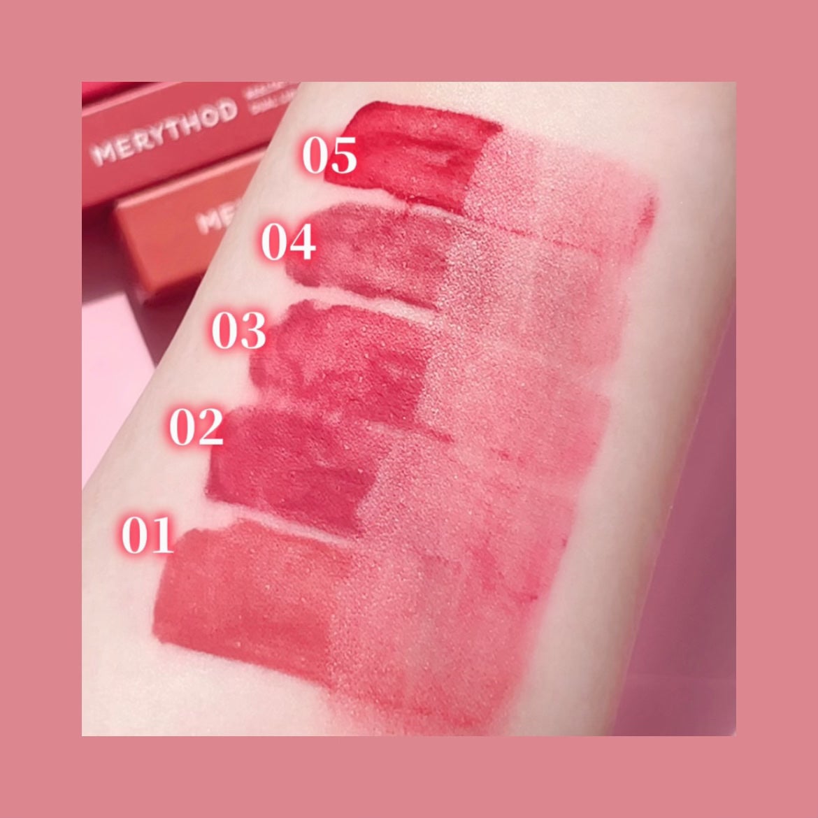 リールタトゥーデュアルグロスティント/MERYTHOD/リップティントを使ったクチコミ(5枚目)