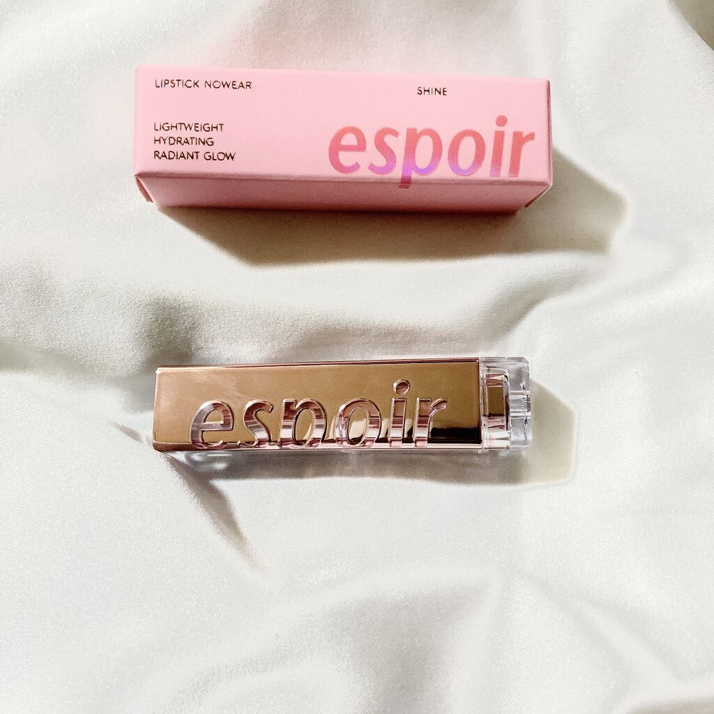 リップスティックノーウェアシャイン 03 ピーチメルバ/espoir/口紅を使ったクチコミ（1枚目）