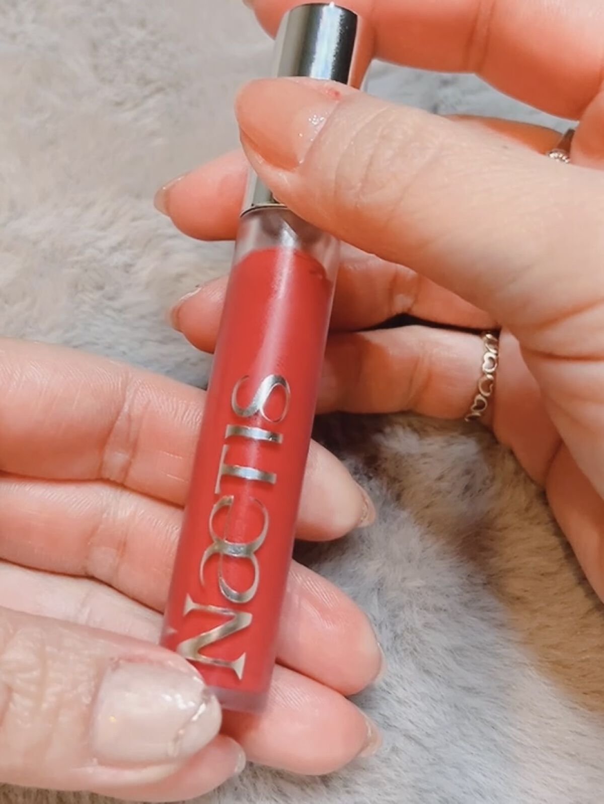 フェアリーコアステイブラーベルベットティント/NaeTIS/リップティントを使ったクチコミ（3枚目）