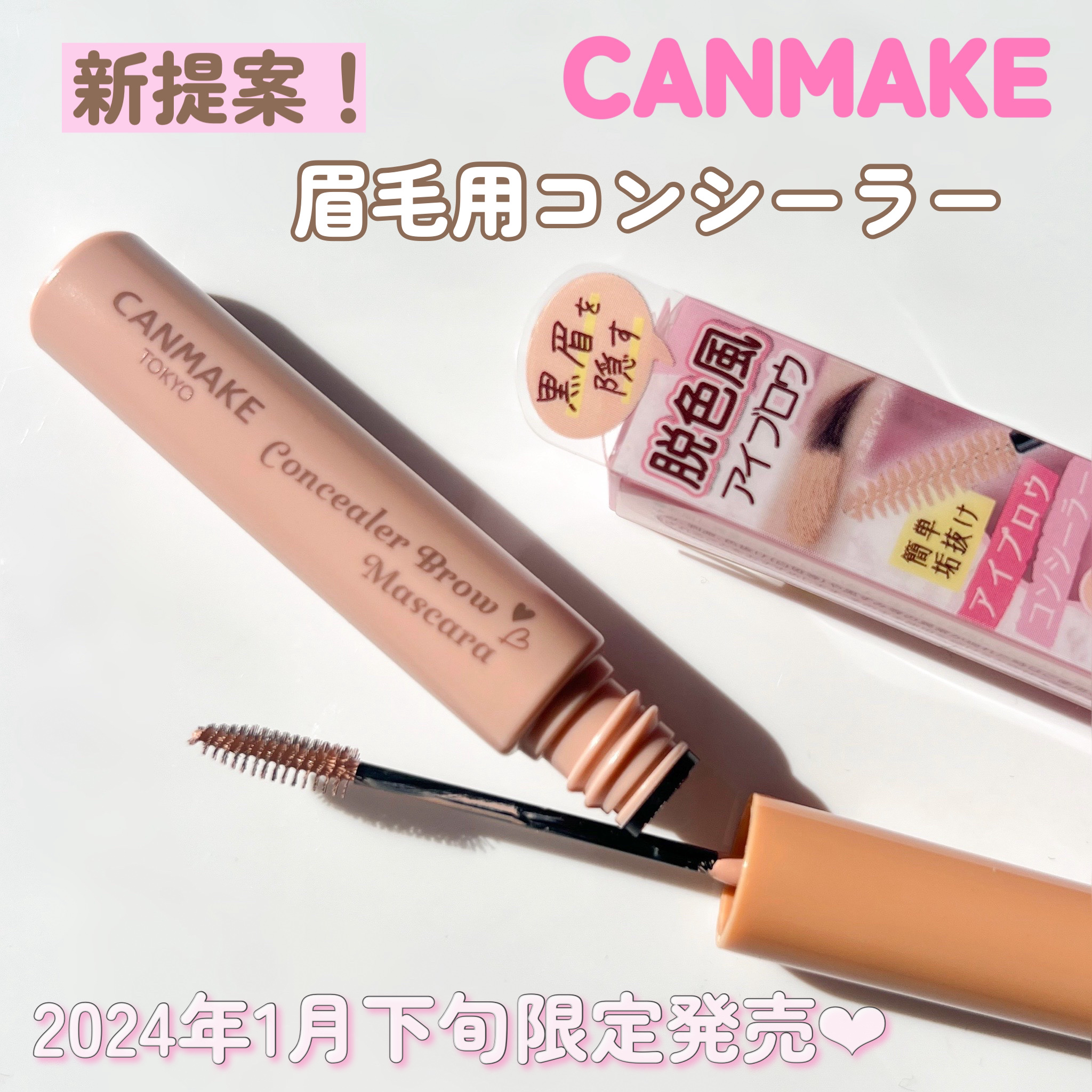 コンシーラーブロウマスカラ/キャンメイク/その他アイブロウを使ったクチコミ（1枚目）