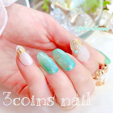 Pa ネイルカラー Pa Nail Collectiveを使った口コミ 3coinsで大理石ネイル 今日は前回ご By Borotama 混合肌 Lips