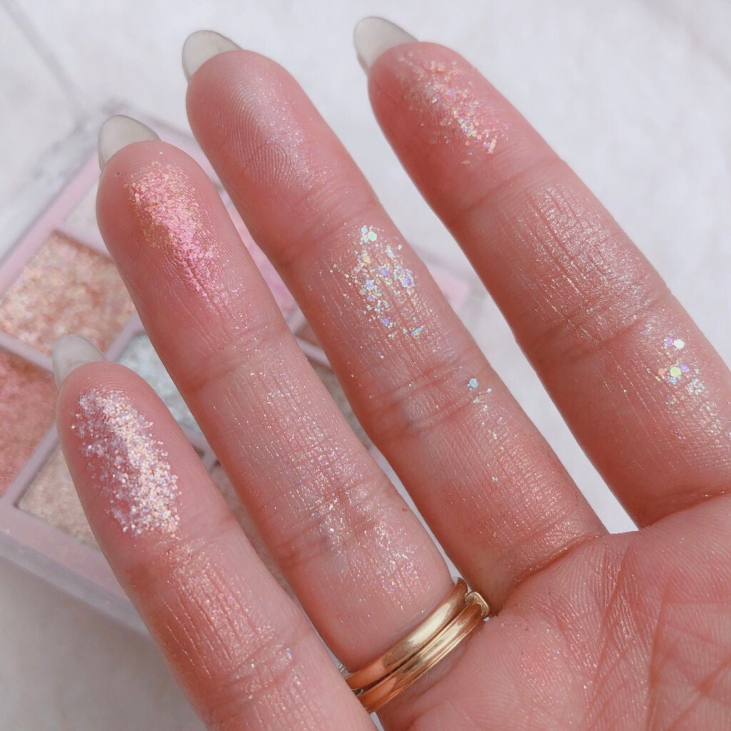 グリッターペディアアイパレット/unleashia/アイシャドウパレットを使ったクチコミ(5枚目)