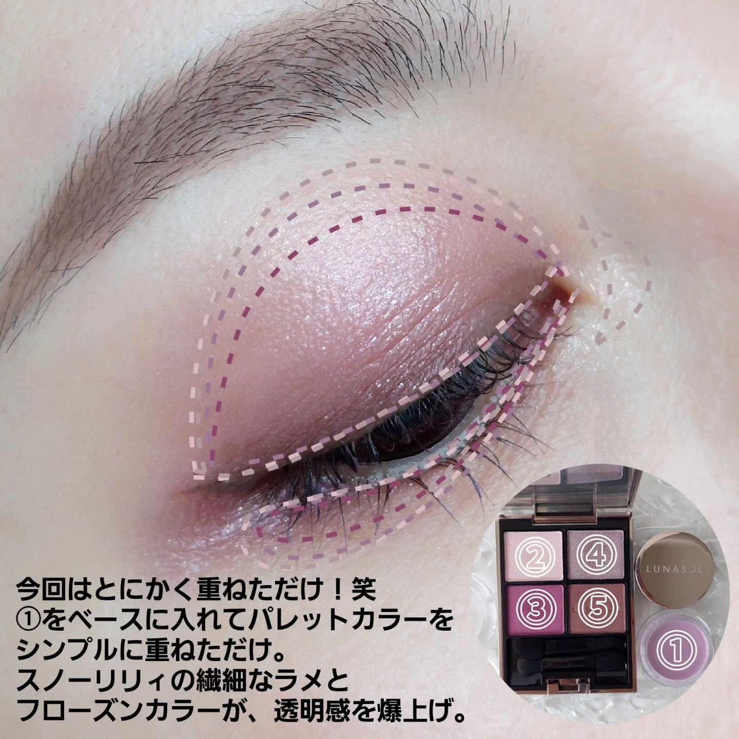 ステラドリームコフレ /LUNASOL/メイクアップキットを使ったクチコミ（3枚目）