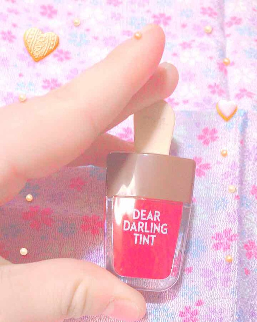 ディアダーリン ウォータージェルティント (アイスティント)/ETUDE/口紅を使ったクチコミ(1枚目)