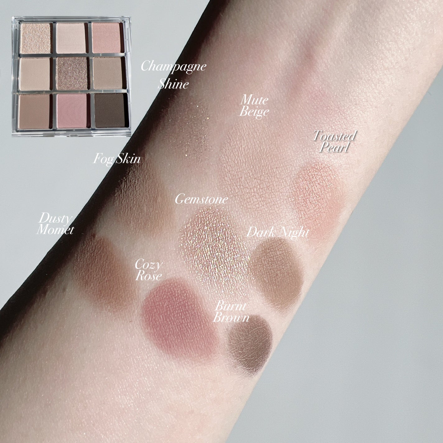 KEYBO FALL IN LOVE SHADOW PALETTE/keybo/アイシャドウパレットを使ったクチコミ(3枚目)